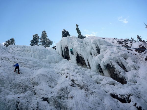 Ice climbing at the Ouray Ice Park