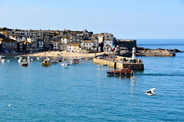 St. Ives's main harbor at high tide. Photo by Noelle Salmi