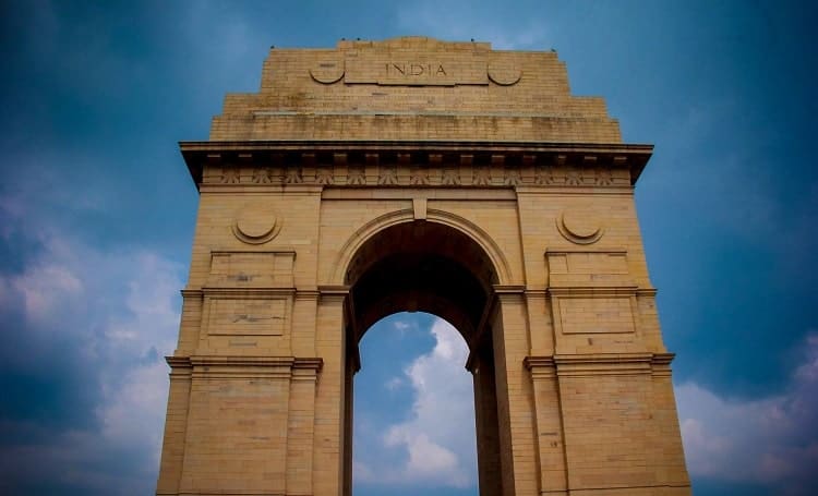 The famous Delhi gate in India
