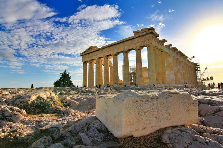 帕特农神庙和希腊雅典的其他遗址